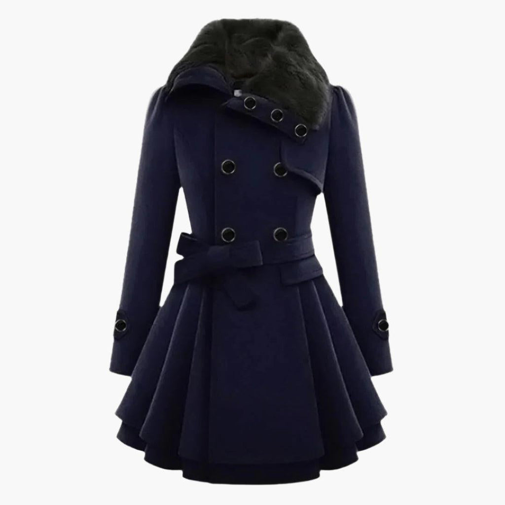 Waist Tie Short Dress Coat for Women - Lightweight Fabric, Elegant Design for Casual or Formal Wear