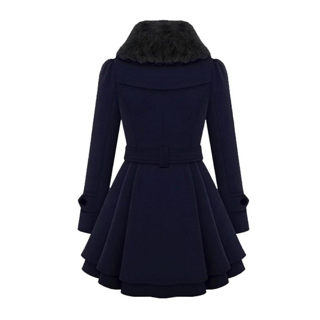 Waist Tie Short Dress Coat for Women - Lightweight Fabric, Elegant Design for Casual or Formal Wear
