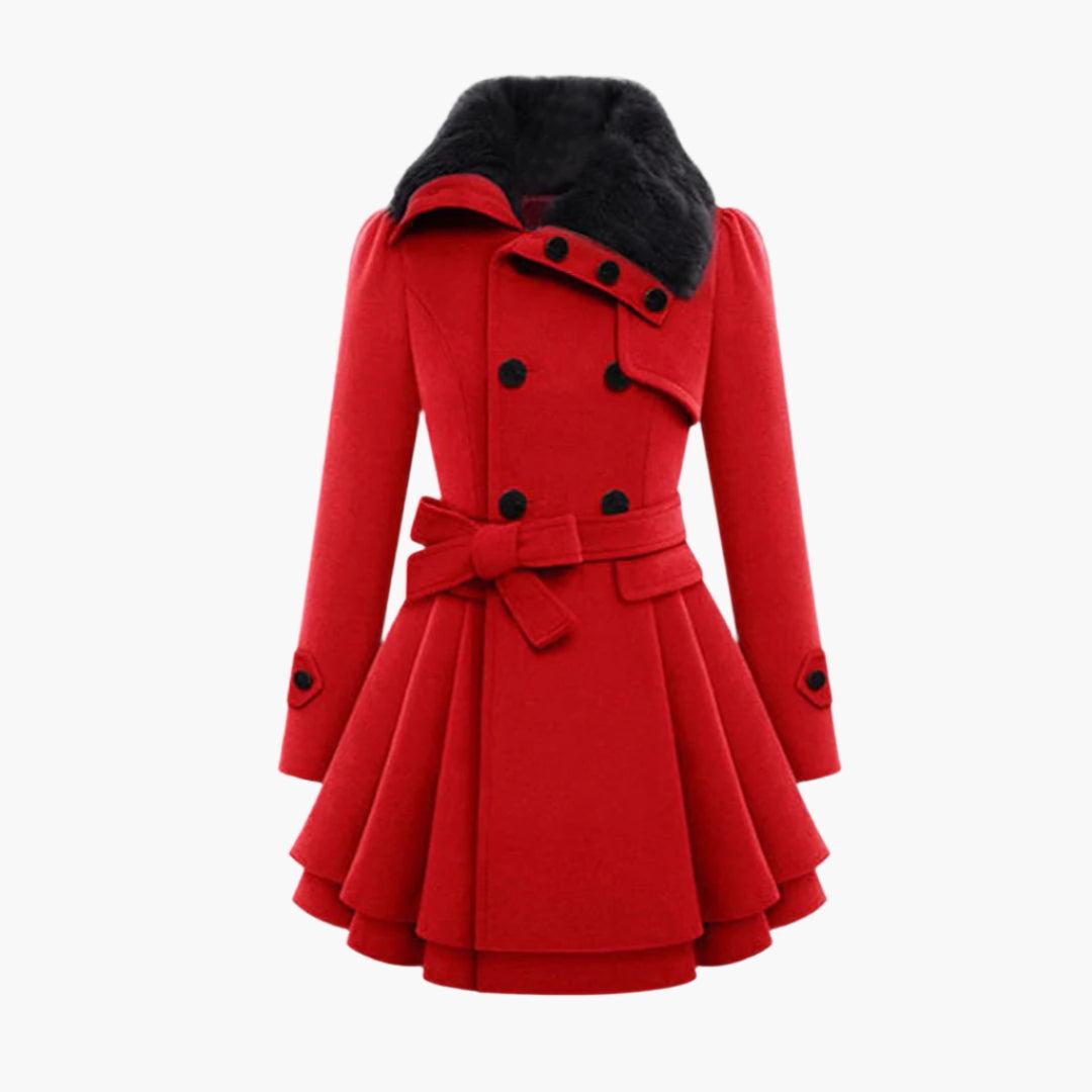 Waist Tie Short Dress Coat for Women - Lightweight Fabric, Elegant Design for Casual or Formal Wear