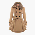 Waist Tie Short Dress Coat for Women - Lightweight Fabric, Elegant Design for Casual or Formal Wear
