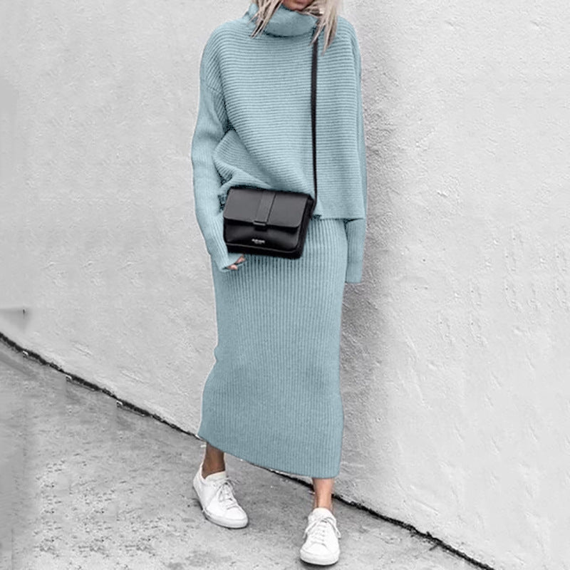 Women's Knit Sweater and Skirt Set | Soft Fabric | Casual or Dressy Fall and Winter Outfit