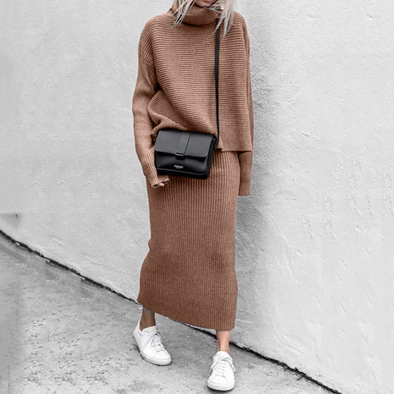 Women's Knit Sweater and Skirt Set | Soft Fabric | Casual or Dressy Fall and Winter Outfit