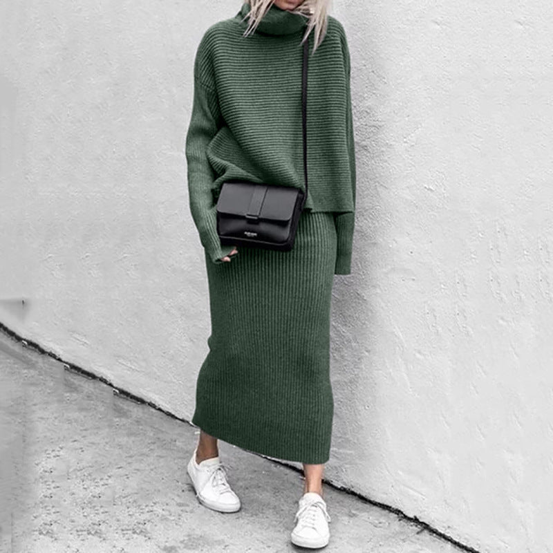Women's Knit Sweater and Skirt Set | Soft Fabric | Casual or Dressy Fall and Winter Outfit