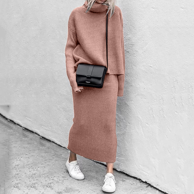 Women's Knit Sweater and Skirt Set | Soft Fabric | Casual or Dressy Fall and Winter Outfit