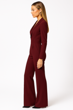 Elegant Wrap-Style Jumpsuit for Women | Lightweight Fabric | Versatile Outfit