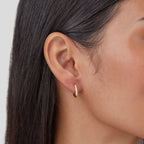 Eternity Hoop Earrings – Elegant Gift, Everyday Wear