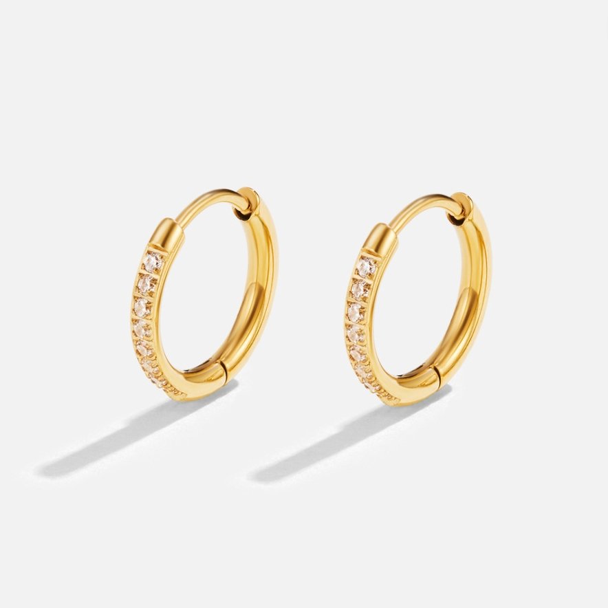 Eternity Hoop Earrings – Elegant Gift, Everyday Wear