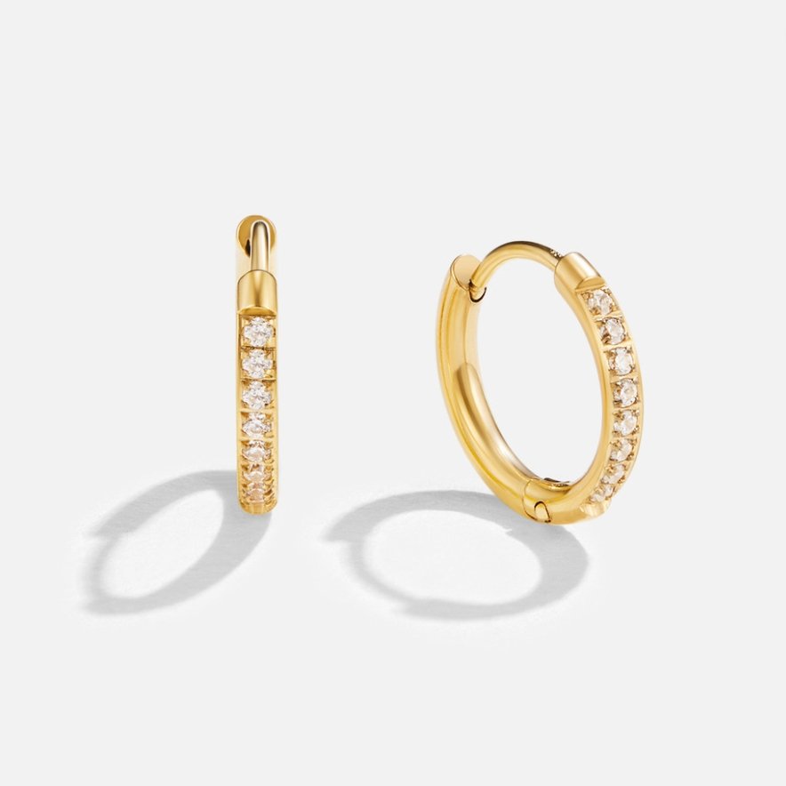 Eternity Hoop Earrings – Elegant Gift, Everyday Wear