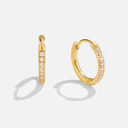 Eternity Hoop Earrings – Elegant Gift, Everyday Wear