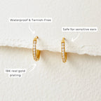 Eternity Hoop Earrings – Elegant Gift, Everyday Wear
