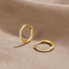 Eternity Hoop Earrings – Elegant Gift, Everyday Wear