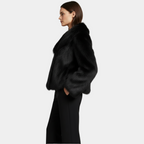 Faux Fur Winter Jacket for Women - Warm Chic Outerwear - Cozy Design for Cold Weather Fashion