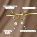 Freshwater Pearl Hoop Earrings – Elegant Accessory, Perfect Gift
