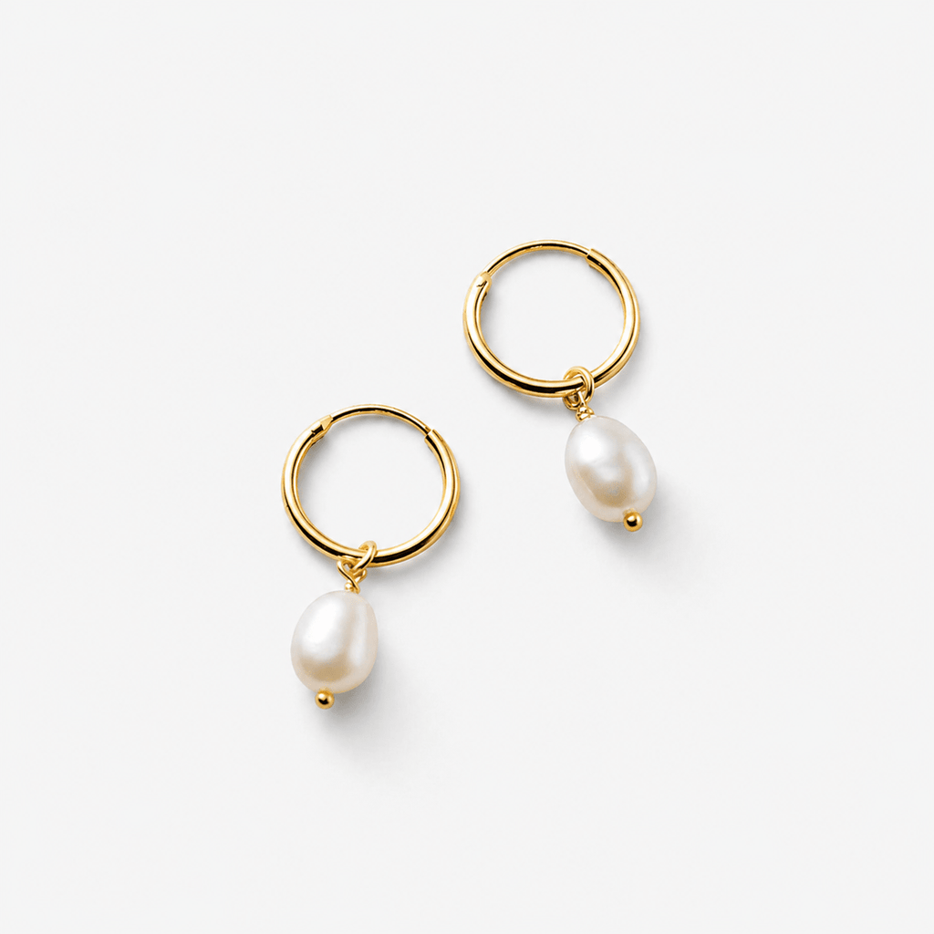 Freshwater Pearl Hoop Earrings – Elegant Accessory, Perfect Gift