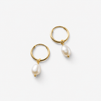 Freshwater Pearl Hoop Earrings – Elegant Accessory, Perfect Gift