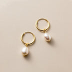 Freshwater Pearl Hoop Earrings – Elegant Accessory, Perfect Gift