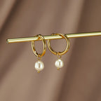 Freshwater Pearl Hoop Earrings – Elegant Accessory, Perfect Gift