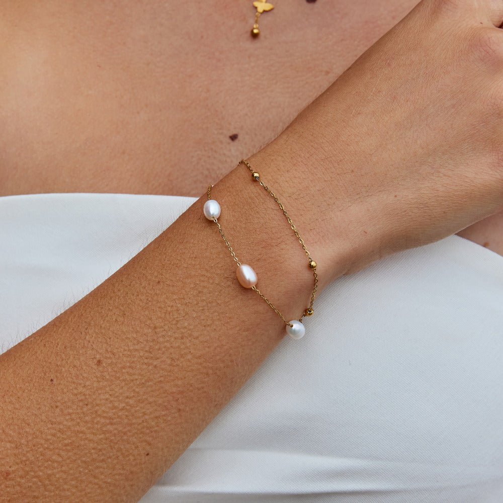 Freshwater Pearl Layered Bracelet – Elegant Accessory, Perfect Gift