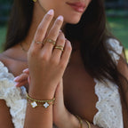 Gold Beaded Bracelet – Everyday Wear, Gift for Her