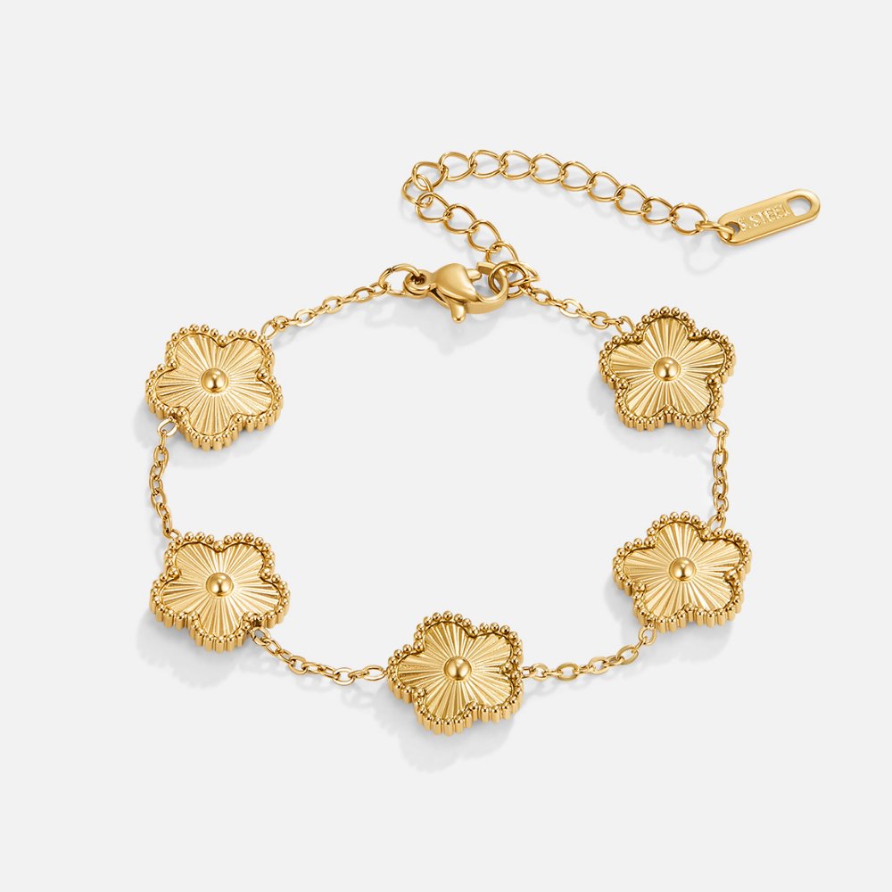 Gold Clover Bracelet – Gift, Everyday Wear