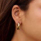 Gold Hoop Earrings – Everyday Wear, Gift Idea