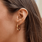 Gold Hoop Earrings – Everyday Wear, Gift Idea