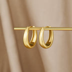 Gold Hoop Earrings – Everyday Wear, Gift Idea