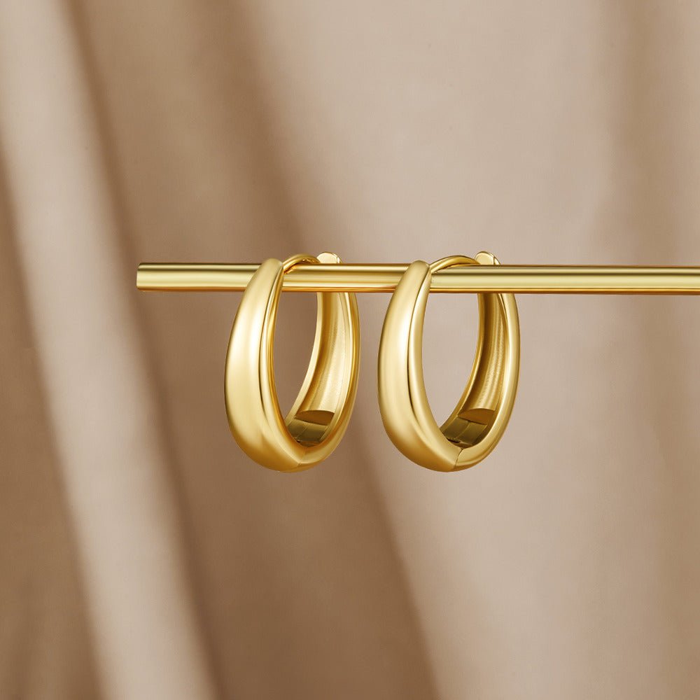 Gold Hoop Earrings – Everyday Wear, Gift Idea