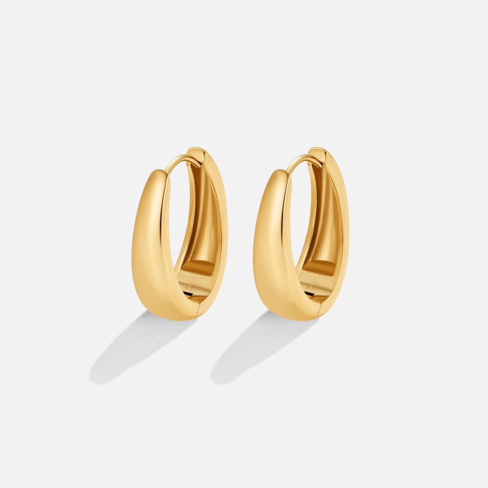 Gold Hoop Earrings – Everyday Wear, Gift Idea