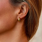 Gold Hoop Earrings – Everyday Wear, Gift for Her