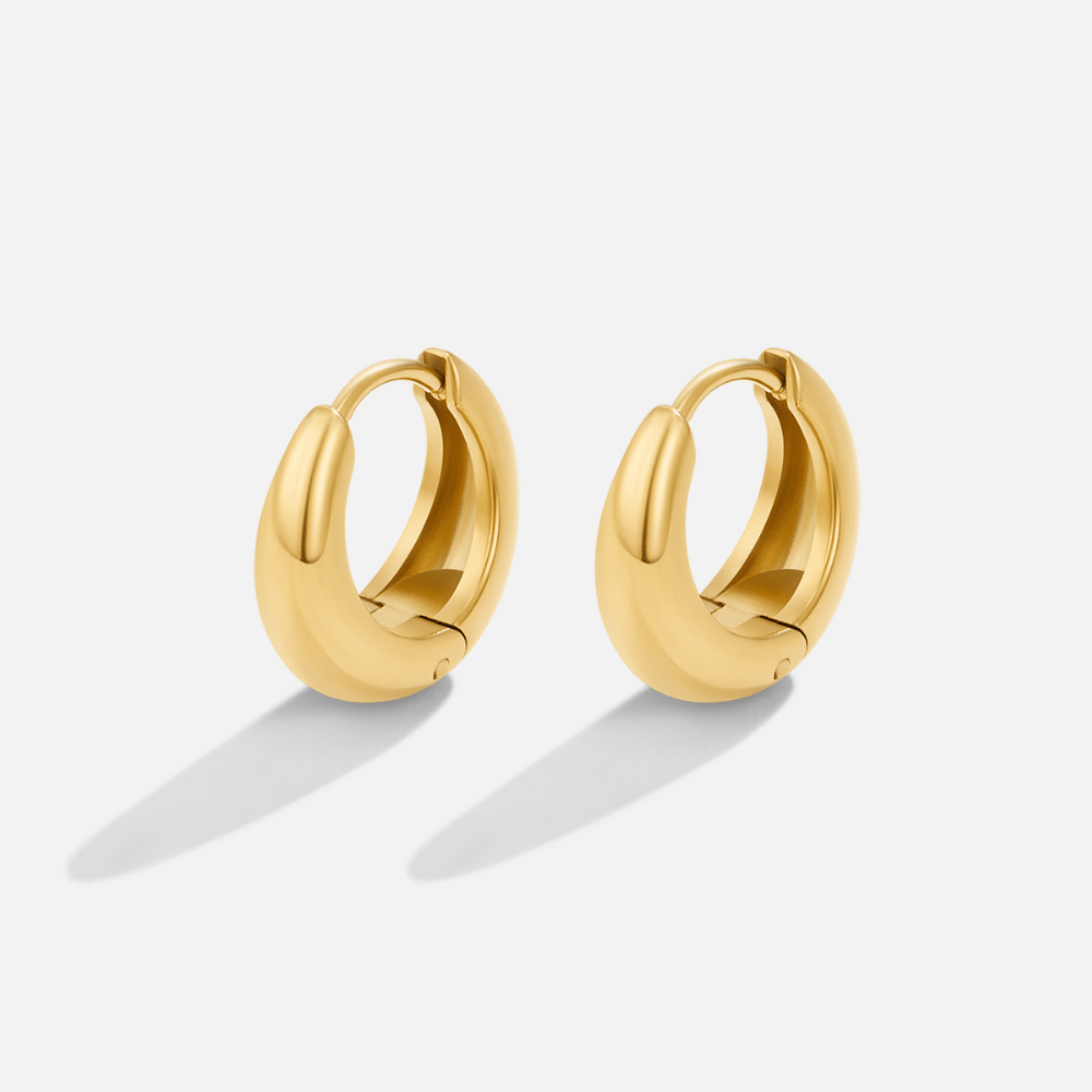 Gold Hoop Earrings – Everyday Wear, Gift for Her