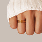Gold Infinity Loop Ring – Elegant Accessory, Perfect Gift