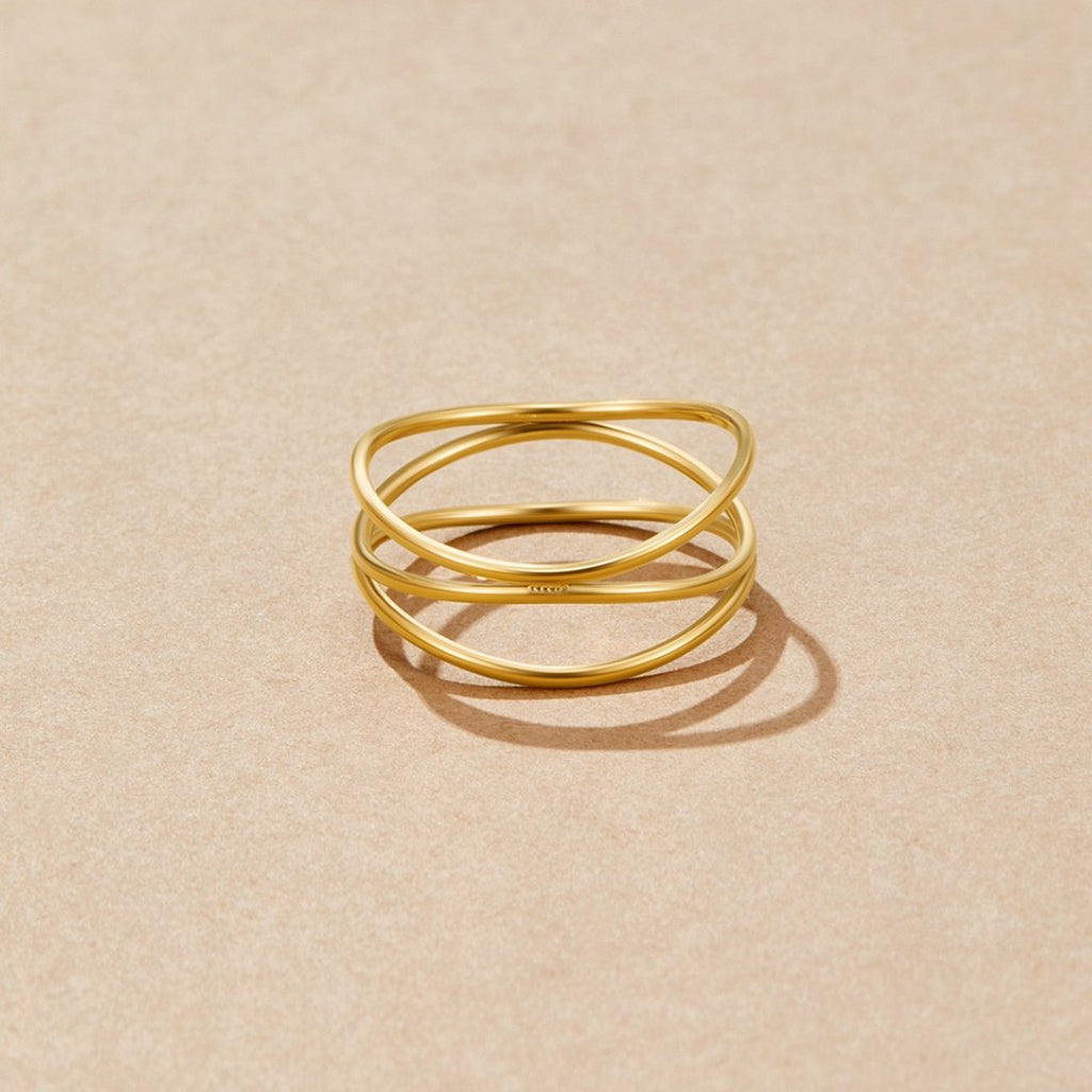 Gold Infinity Loop Ring – Elegant Accessory, Perfect Gift