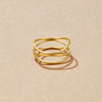 Gold Infinity Loop Ring – Elegant Accessory, Perfect Gift
