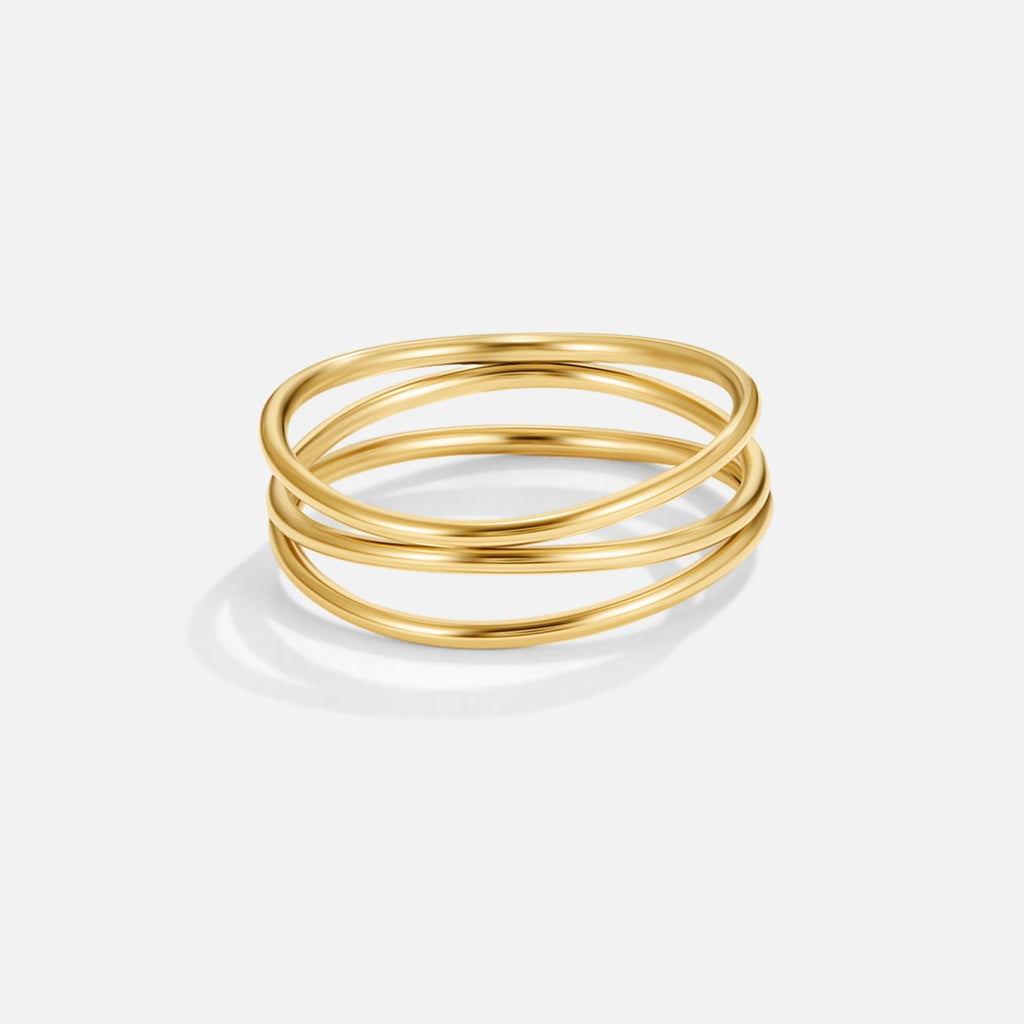 Gold Infinity Loop Ring – Elegant Accessory, Perfect Gift