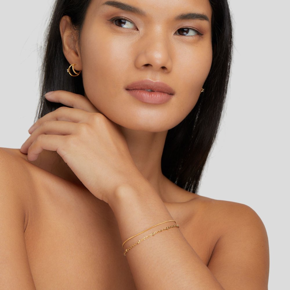 Gold Layered Bracelet – Everyday Wear, Gift for Her