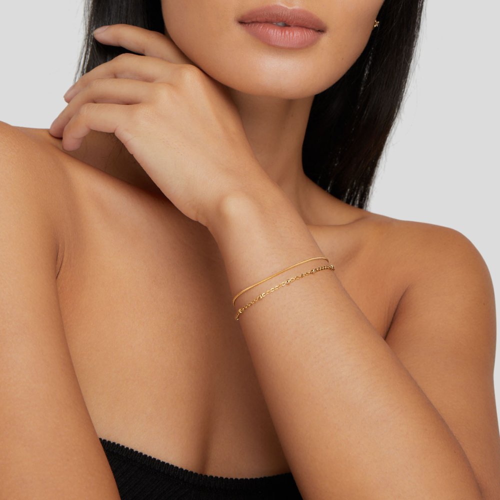 Gold Layered Bracelet – Everyday Wear, Gift for Her