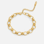Gold Link Chain Bracelet – Everyday Wear, Gift for Her