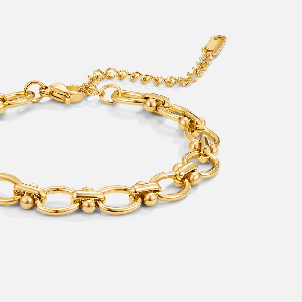 Gold Link Chain Bracelet – Everyday Wear, Gift for Her