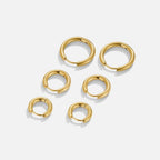 Gold Mini Hoop Earrings Trio Set – Everyday Wear, Gift for Her