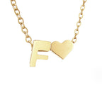 Gold Necklace with Forever Love & Letter Design – Gift, Everyday Wear