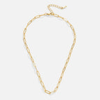 Gold Paperclip Necklace – Everyday Wear, Gift for Her