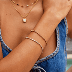 Gold Tennis Bracelet – Elegant Gift, Everyday Wear