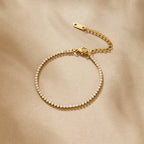 Gold Tennis Bracelet – Elegant Gift, Everyday Wear