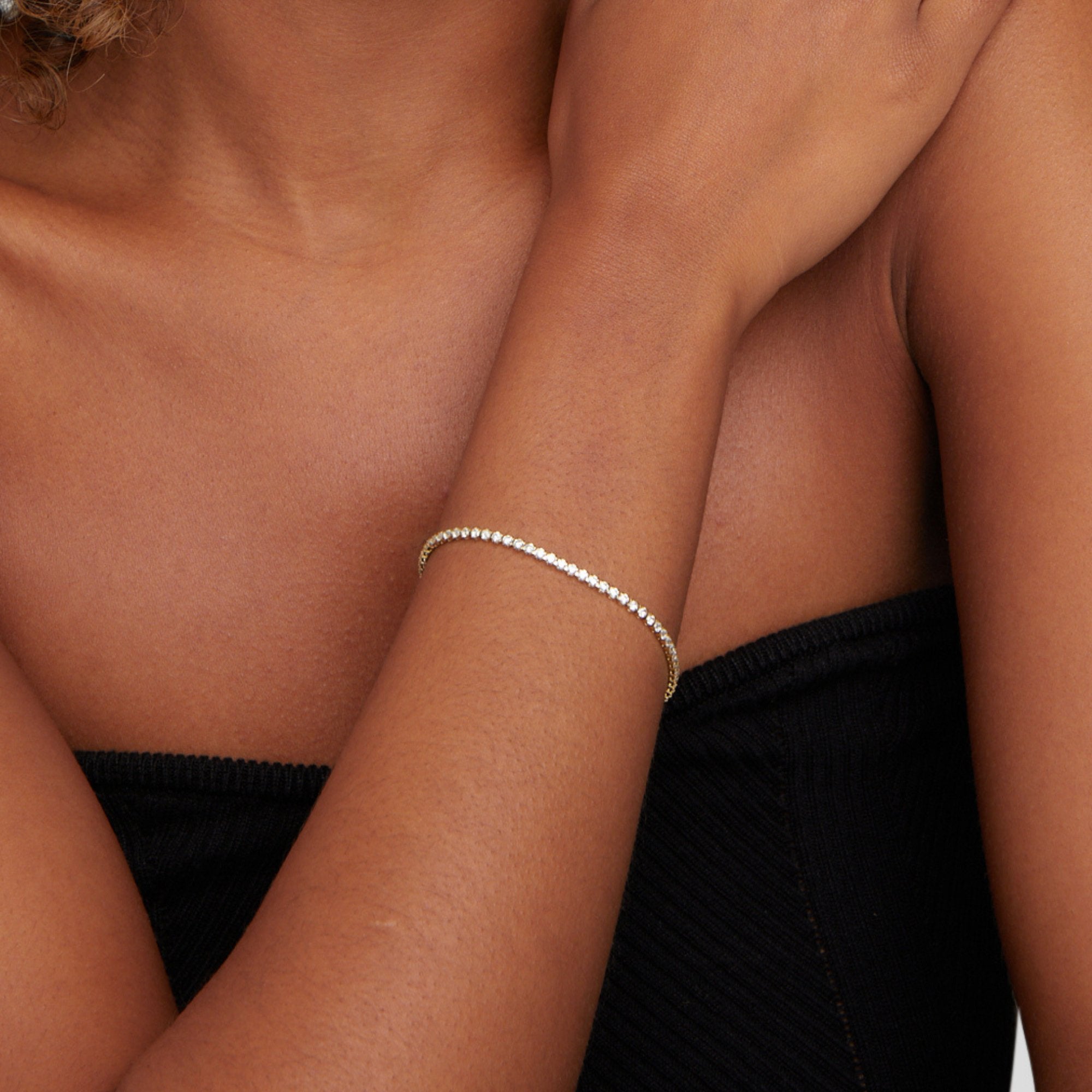 Gold Tennis Bracelet – Elegant Gift, Everyday Wear