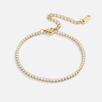 Gold Tennis Bracelet – Elegant Gift, Everyday Wear