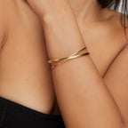 Gold Twist Bracelet – Fashion Accessory, Everyday Wear