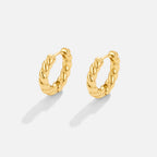 Gold Twist Earrings – Everyday Wear, Gift Idea