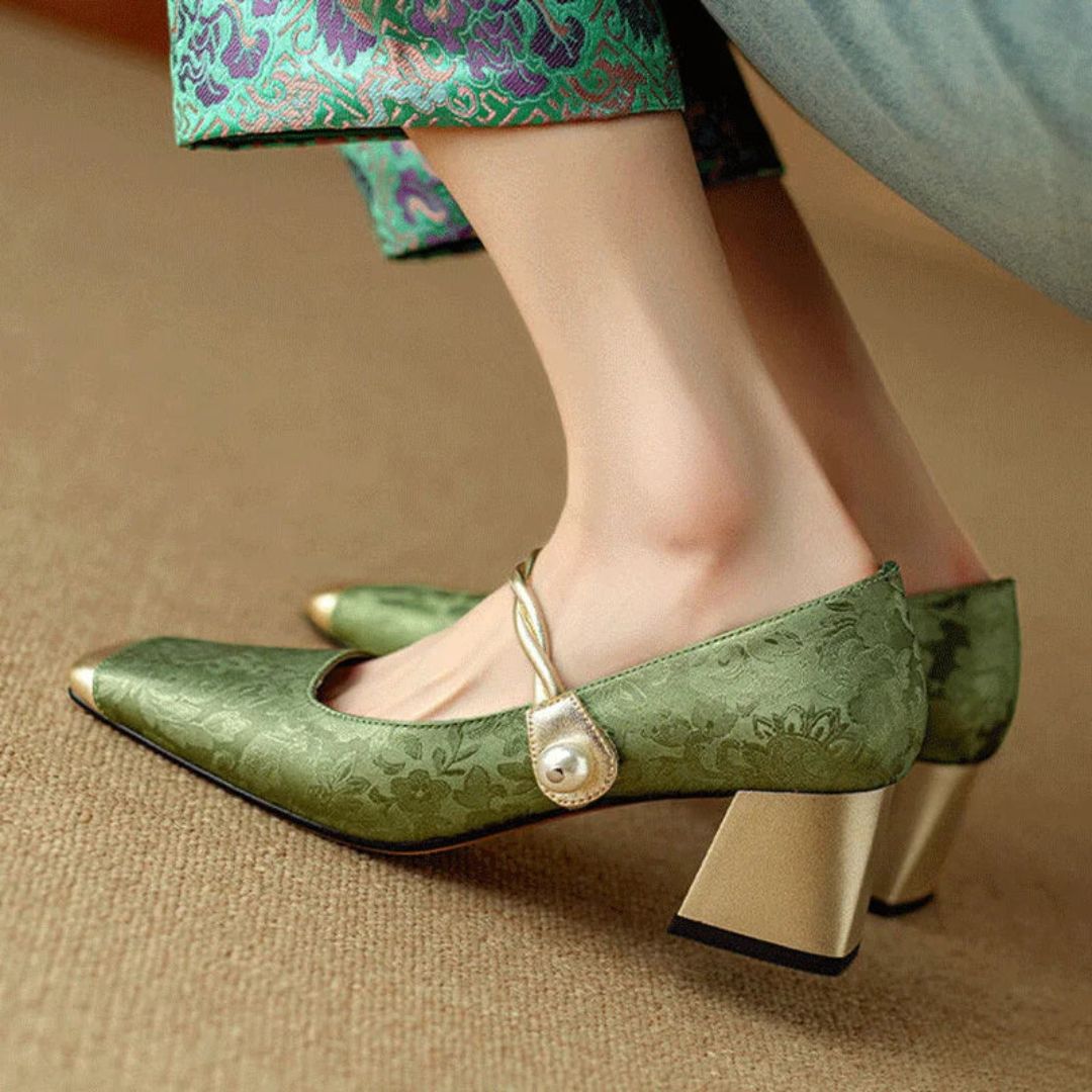 Gold Stiletto Heels for Women | Elegant Design | Comfortable Fit for Formal Events and Parties