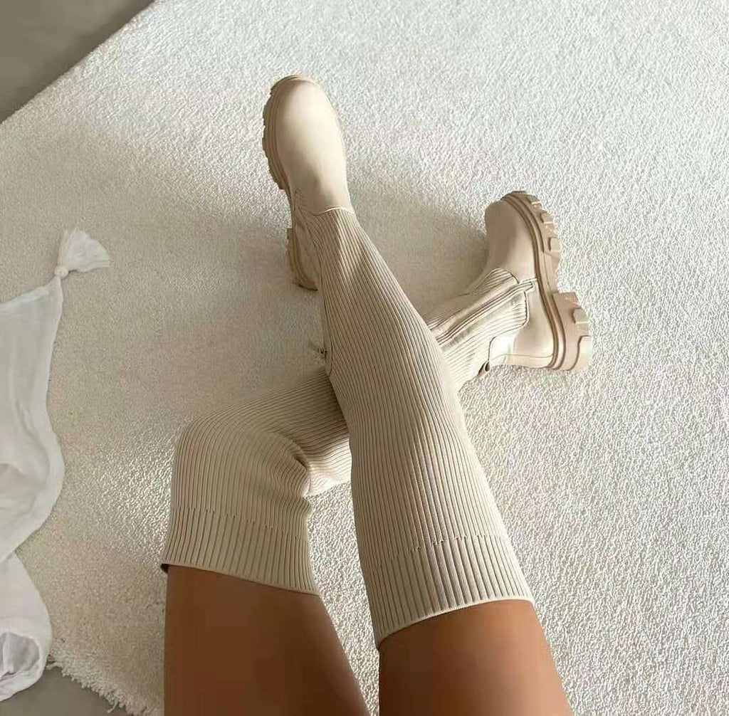 Knee-High Heeled Boots for Women | Faux Leather | Casual & Dressy Footwear